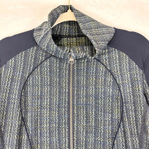 Lululemon Nice Asana Jacket Size 10 Ziggy Wee August Inkwell Luon Athletic - Picture 3 of 6